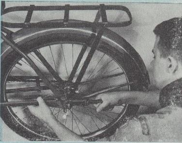 Boy's Life - 1947-08 - To Camp on Wheels - Bike Rack - William Hillcourt