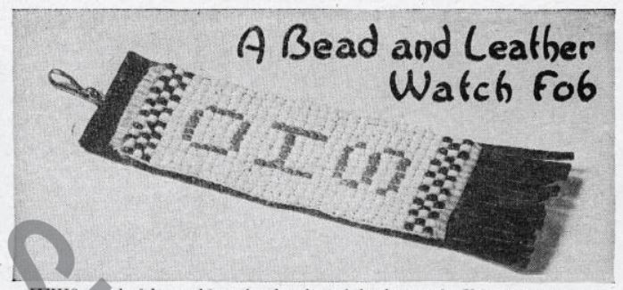 Boy's Life - 1948-12 - A Bead and Leather Watch Fob