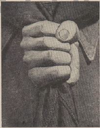 Boy's Life - 1953-10 - Neckerchief Slide of the Month - Carved Fist - Whittlin Jim