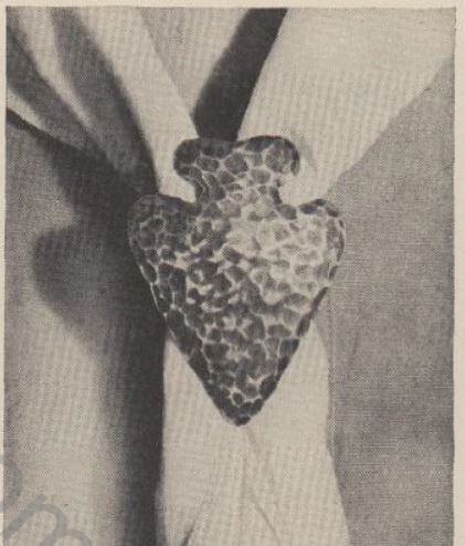 Boy's Life - 1955-02 - Neckerchief Slide of the Month - Copper Arrowhead - Whittlin Jim