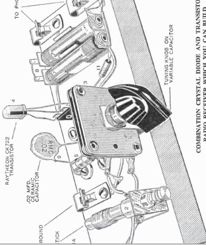 Combination Crystal Diode and Transistor Radio Receiver - Boys Second Book of Radio and Electronics