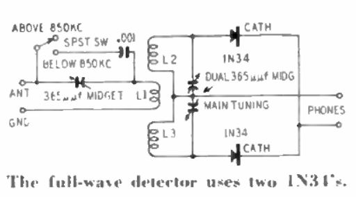 Push Pull Crystal Receiver - Radio-Craft 1949-11