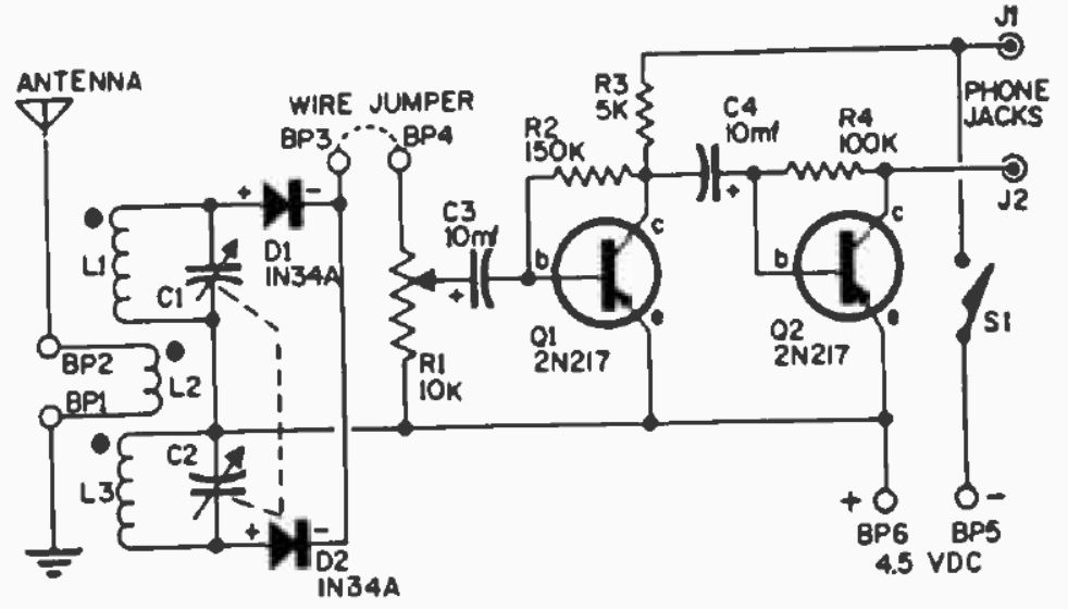 Push Pull Crystal Receiver - Radio-TV Experimenter - October 1965