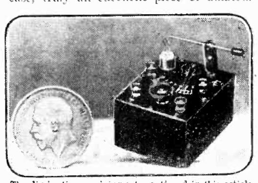 Small But Effecient Crystal Set - Popular Wireless May 1923