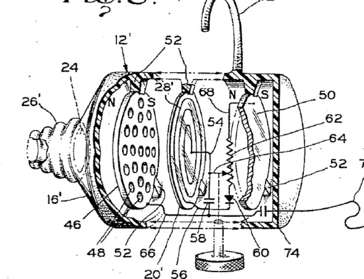Subminiature Portable Crystal Radio Receiver Patent