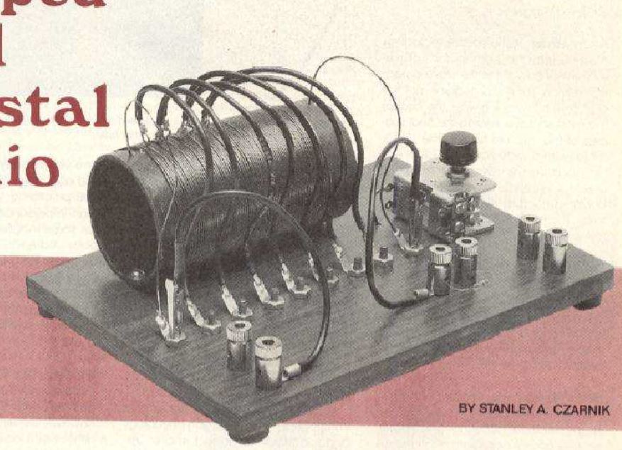 Tapped Coil Crystal Radio - Popular Electronics October 1989