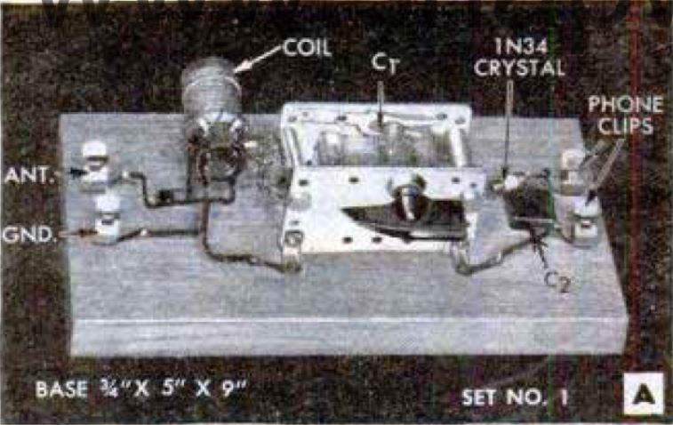 Three Germanium Diode Crystal Receiver for Beginners - 1950-12