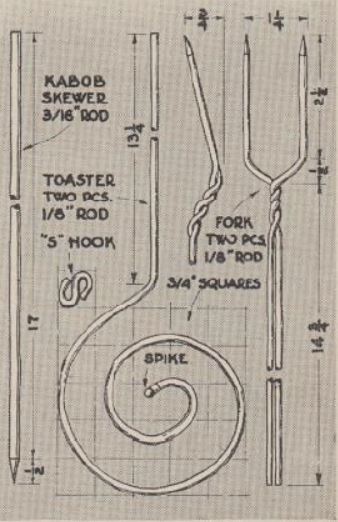 Boy's Life - 1950-10 - Three Piece Bar-b-que Set - Glenn Wagner