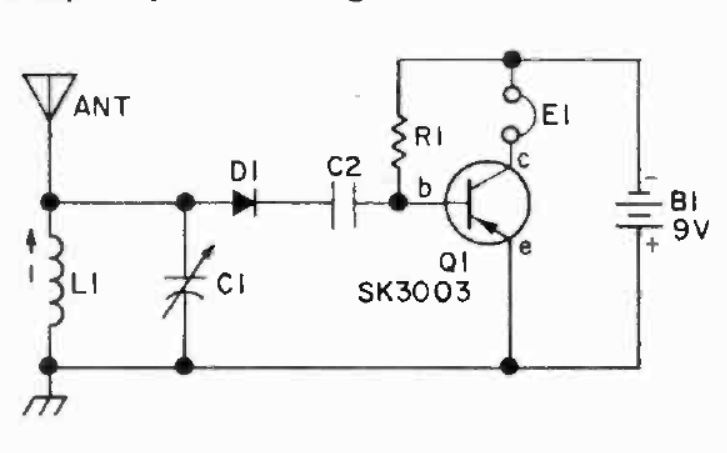 Serutan - Amplified Crystal Receiver - Electronics Hobbyist Spring 1973