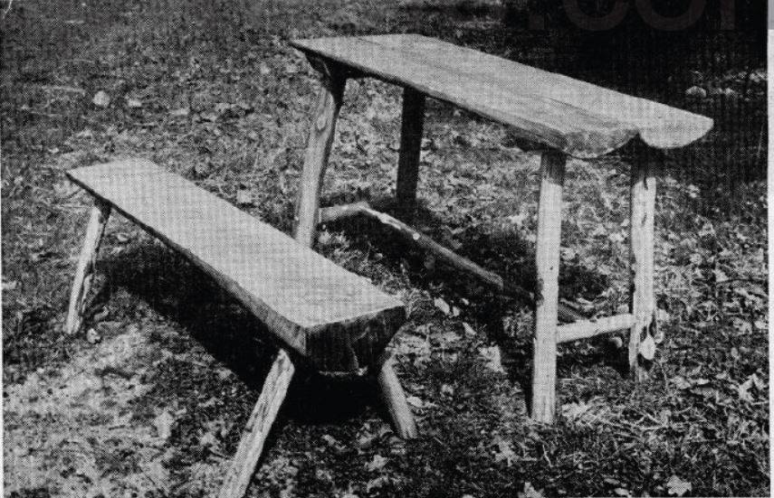 Boy's Life - 1951-05 - A Table and Bench - Rustic-Bob Jones
