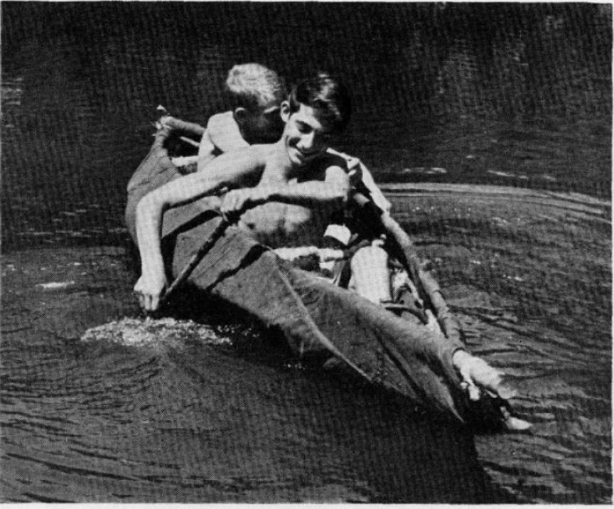 Boy's Life - 1951-05 - Sticks Plus Tarp Equals Canoe - William Hillcourt