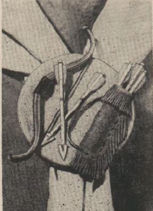 Boy's Life - 1958-04 - Neckerchief Slide of the Month - Archery - Whittlin Jim