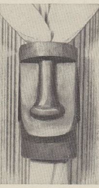 Boy's Life - 1961-04 - Neckerchief Slide of the Month - Easter Island Stone Face - Whittlin Jim