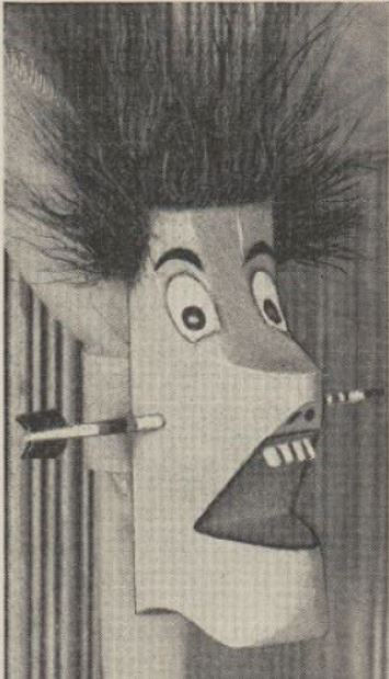 Boy's Life - 1961-05 - Neckerchief Slide of the Month - Ouch - Arrow Thru Head - Whittlin Jim