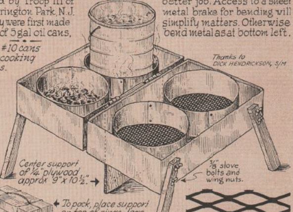 Boy's Life - 1962-06 - 4-Burner Charcoal Stove - Ben Hunt