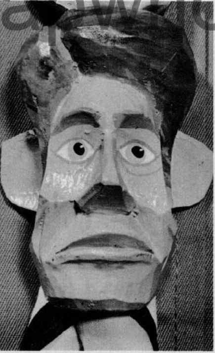 Boy's Life - 1975-04 - Neckerchief Slide - Carve A Face Slide - Bill Burch and John Taylor