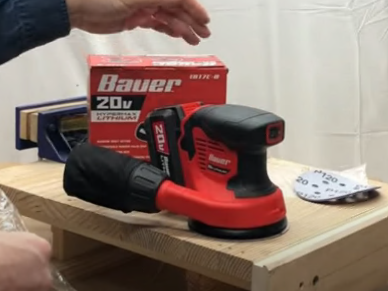 Harbor Freight Bauer 20v 5 inch Disc Sander Review