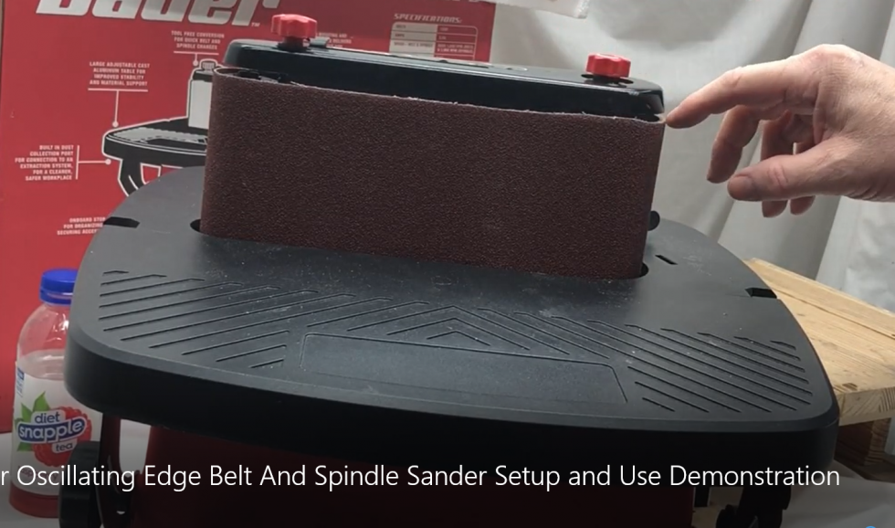 Harbor Freight Bauer Oscillating Edge Belt And Spindle Sander Setup and