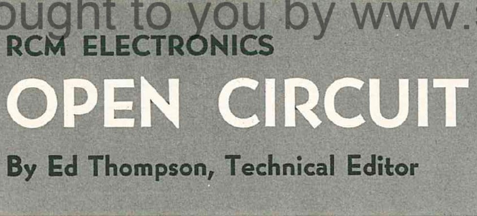 RCM 1967-06 - RCM Electronics - Open Circuit Column - Digitrio Topic