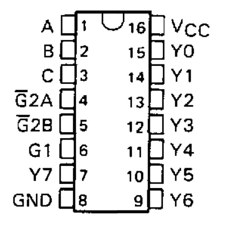 Datasheet - SN74LS138 - Three to Eight Decoder-Demultiplexer
