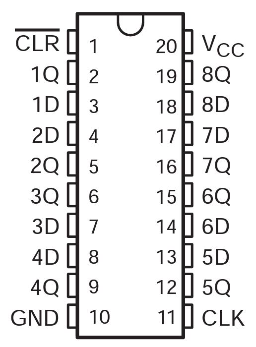 Datasheet - SN74LS273 - Octal D-Type Flip-Flop