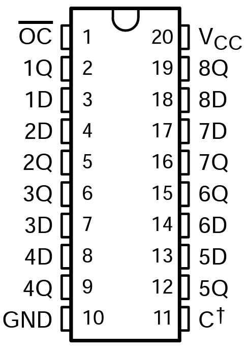 Datasheet - SN74LS373 - Octal D-Type Transparent Latches and Edge-Triggered Flip-Flops