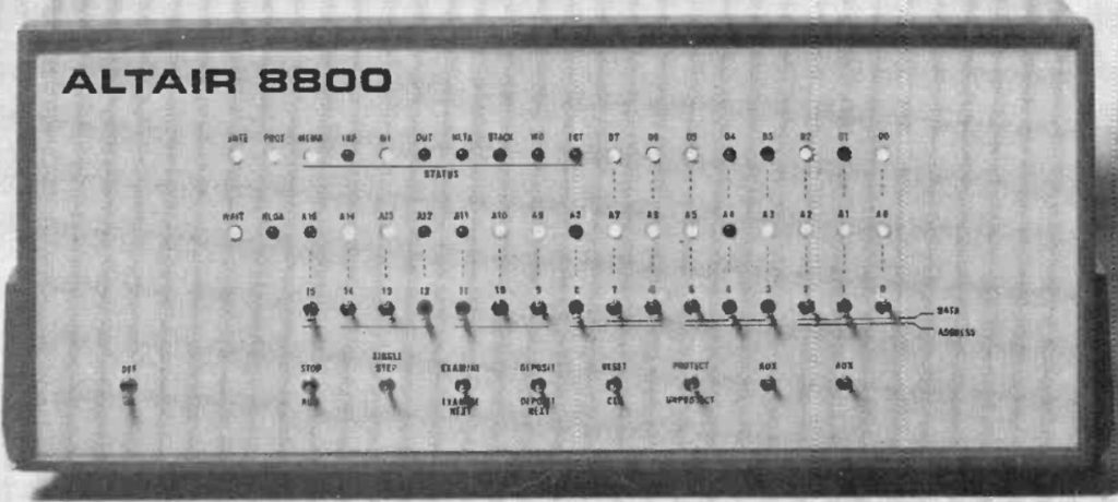 Popular Electronics Altair 8800 I and II